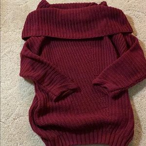 Off the shoulder sweater